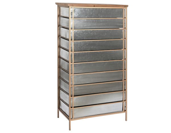 CAJONERA METAL ABETO 66X33,5X121 GRIS