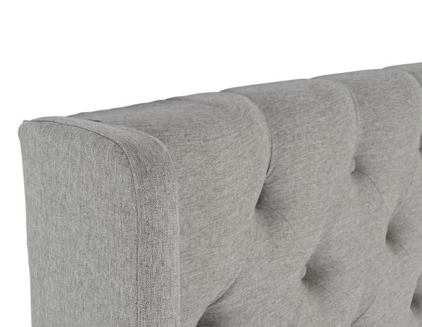 CABECERO CAMA POLIESTER MDF 194X20X170 GRIS