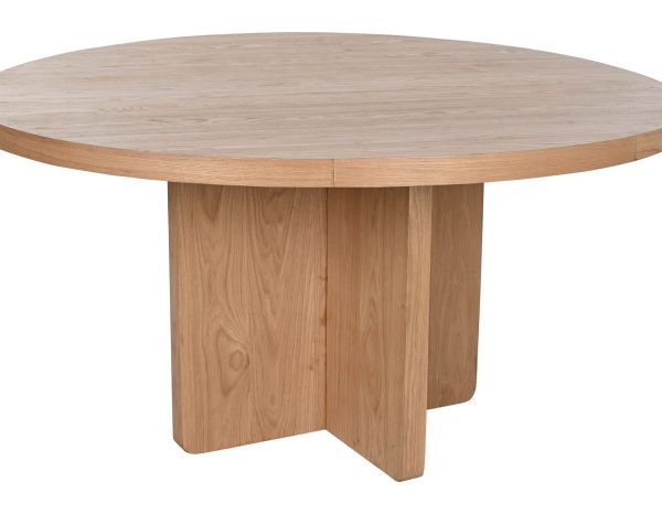 MESA REDONDA COMEDOR ROBLE MDF 152X152X76 VENEER