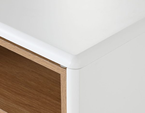 MESITA DE NOCHE MDF PU 48X40X55 20,39 BLANCO