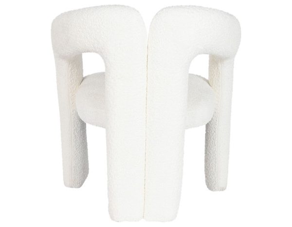 SILLA METAL POLIESTER 67X67X77 BUCLE BLANCO
