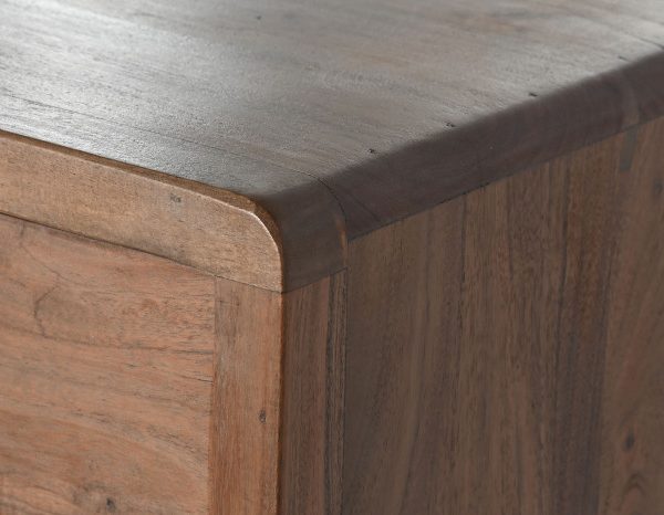 COMODA ACACIA METAL 87X47X100 NATURAL