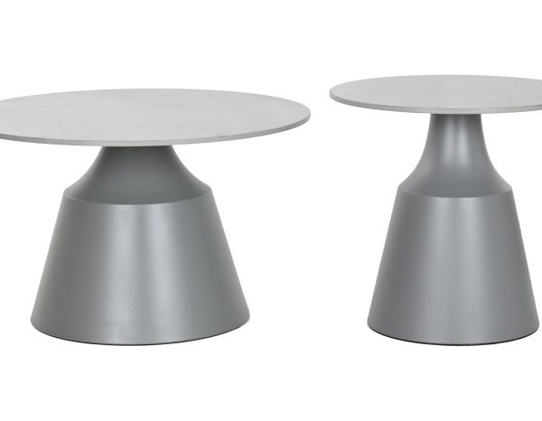 MESITA AUXILIAR SET 2 CERAMICA 70X70X43 20,10
