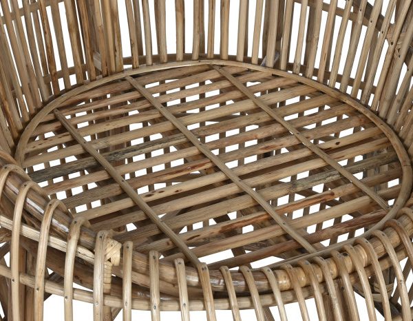 SILLA RATAN BAMBU 70X70X74 NATURAL