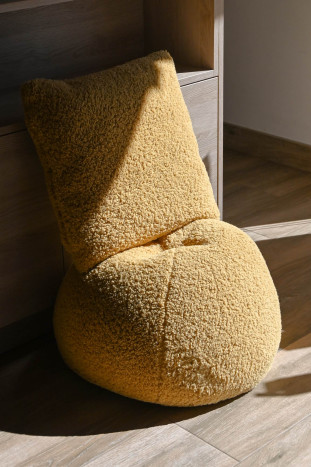 COJIN SUELO POLIESTER 50X50X40 1492 GR MOSTAZA