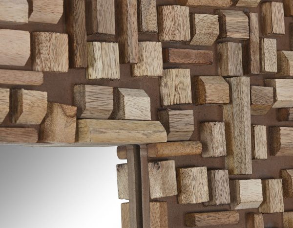ESPEJO MANGO CRISTAL 91X4X183 MARRON