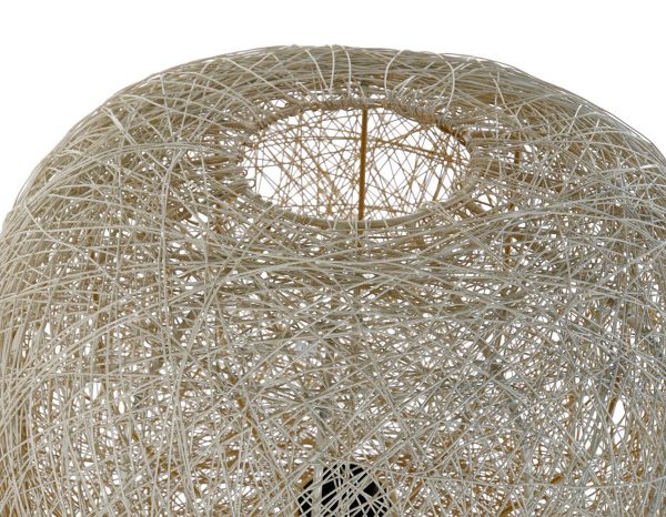 LAMPARA PIE METAL 41X41X109 BLANCO