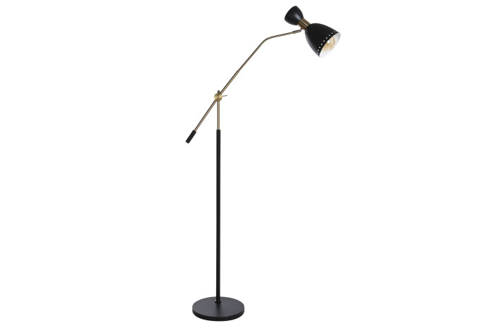 LAMPARA PIE METAL 109X30X168 FLEXO NEGRO - Imagen 1
