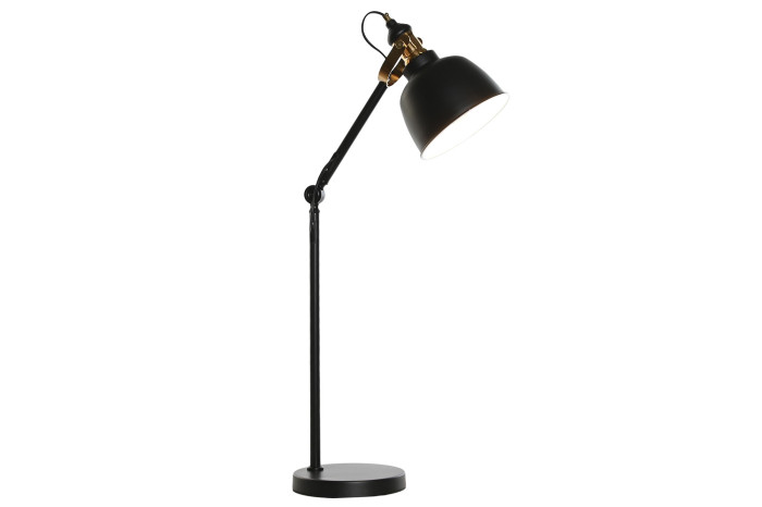 LAMPARA SOBREMESA METAL 41X18X59 FLEXO NEGRO - Imagen 1