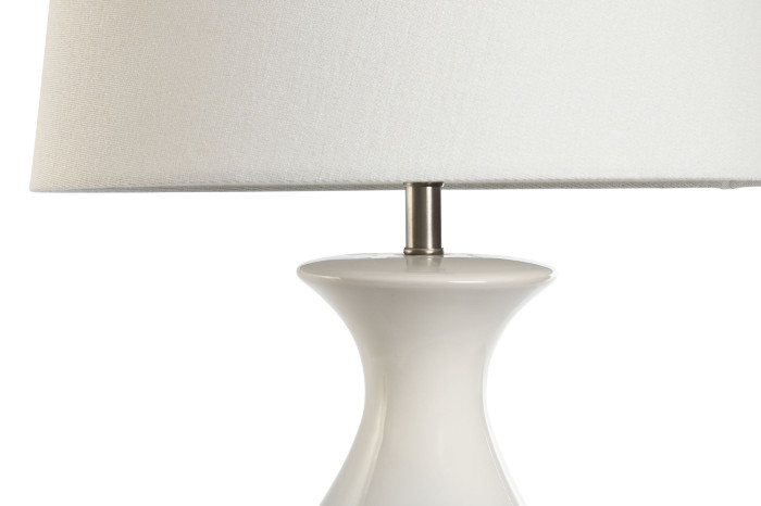 LAMPARA SOBREMESA CERAMICA ALGODON 40X40X70 - Imagen 1
