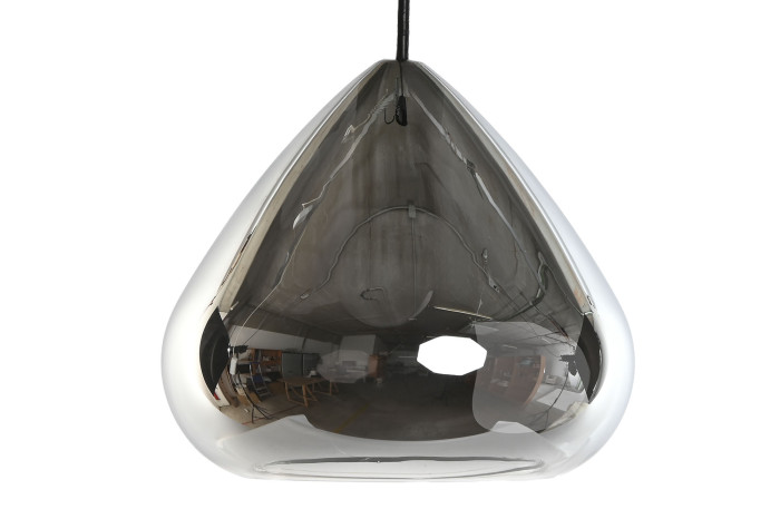 LAMPARA TECHO CRISTAL 20X20X20 AHUMADO - Imagen 1