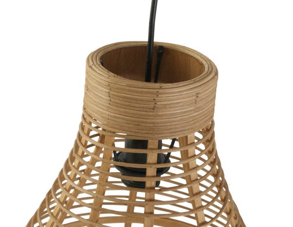 LAMPARA TECHO SET 2 RATAN 45X45X60 BICOLOR
