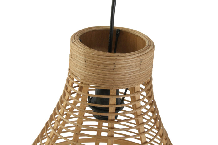 LAMPARA TECHO SET 2 RATAN 45X45X60 BICOLOR - Imagen 1