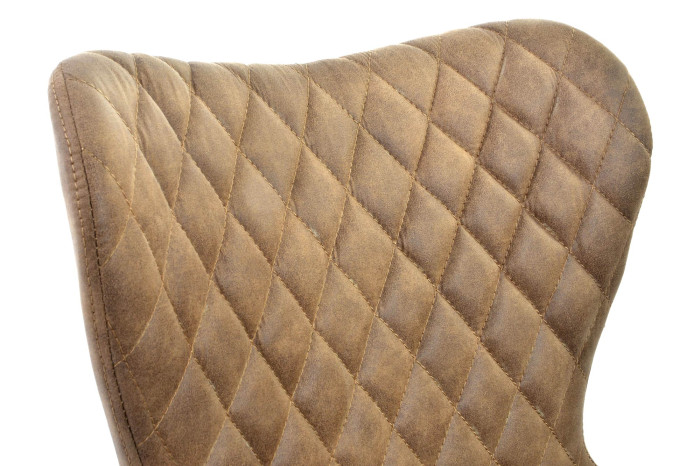 SILLA PU METAL 50X60,5X83 MARRON CLARO - Imagen 1