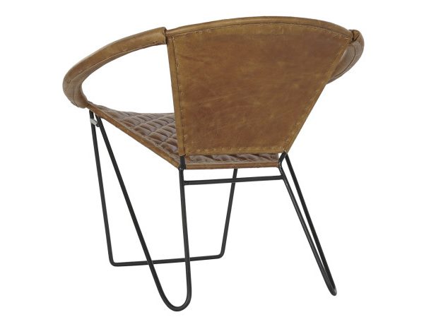 SILLA METAL PIEL 81X67X71 SILLA METAL PIEL