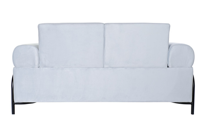 SOFA POLIESTER METAL 154X76X76 AZUL CELESTE - Imagen 1