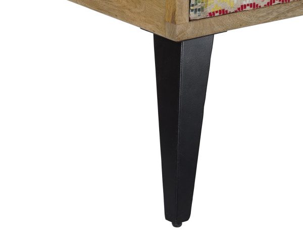 MESA CENTRO MANGO METAL 110X70X46 MARRON