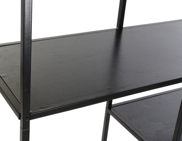ESTANTERIA METAL 90X33X180 15,35 NEGRO