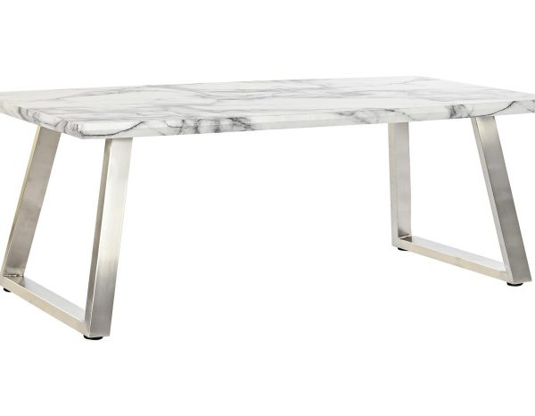 MESA CENTRO MDF ACERO 120X60X44 BLANCO