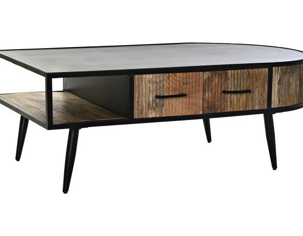MESA CENTRO MANGO METAL 130X70X46 NEGRO