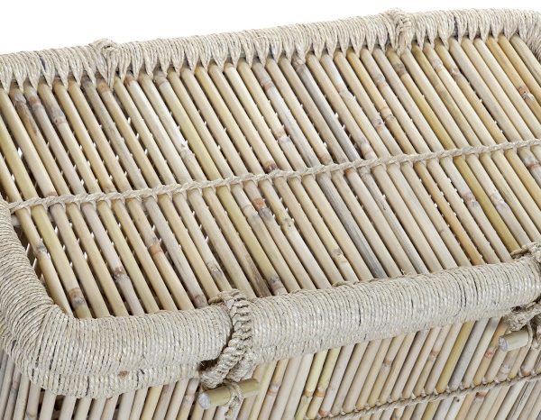 BAUL SET 2 BAMBU CUERDA 74X46X46 9,00 NATURAL