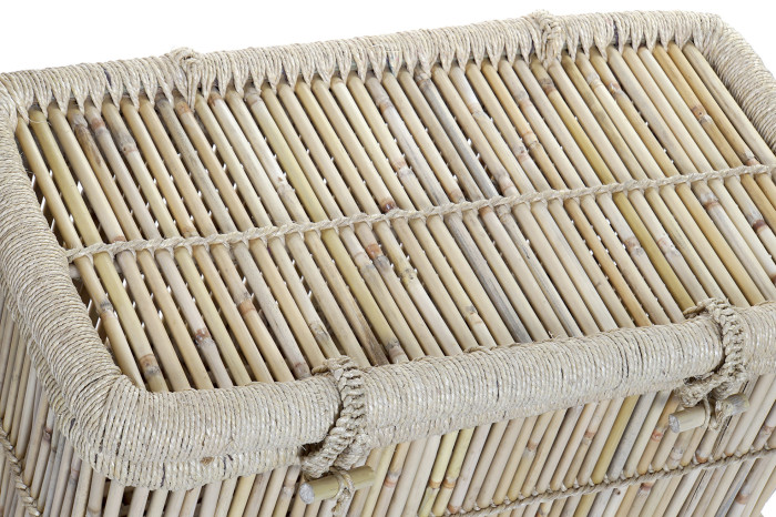 BAUL SET 2 BAMBU CUERDA 74X46X46 9,00 NATURAL - Imagen 1