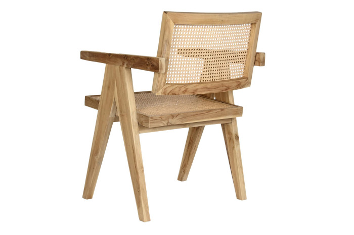 SILLA TECA RATAN 58X56X82 NATURAL - Imagen 1