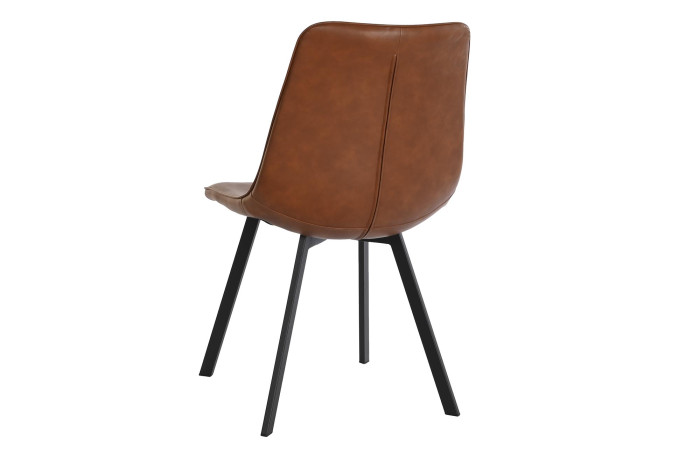 SILLA METAL PU 48X52X85 CAMEL - Imagen 1