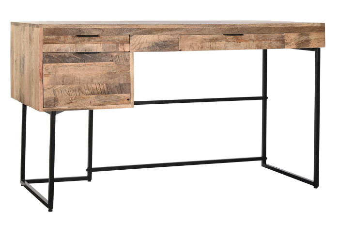ESCRITORIO MANGO METAL 150X60X85 NATURAL NATURAL - Imagen 1