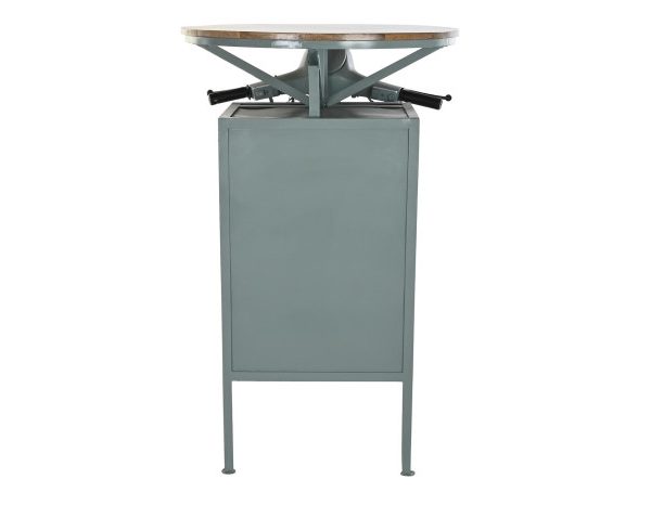 MESA HIERRO MANGO 116X72X110 MOTO DESGASTADO