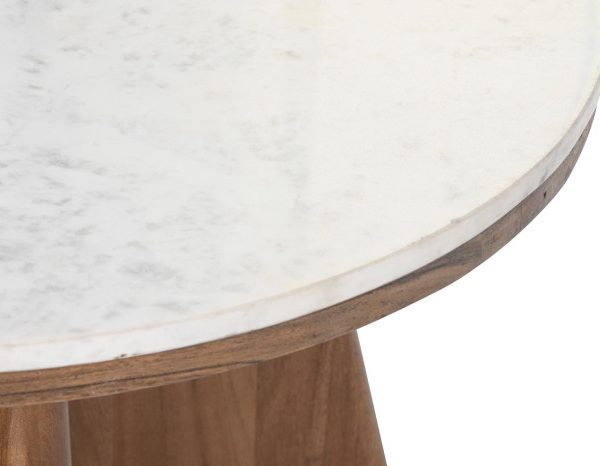 MESA CENTRO ACACIA MARMOL 70X70X43 19,40 BLANCO