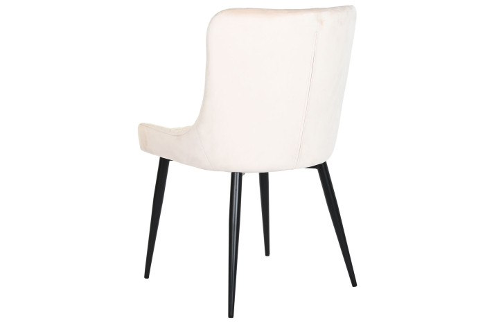 SILLA POLIESTER METAL 56X51X84 ROMBO BEIGE - Imagen 1