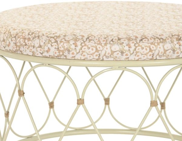 MESA CENTRO RATAN METAL 48X48X30 NATURAL