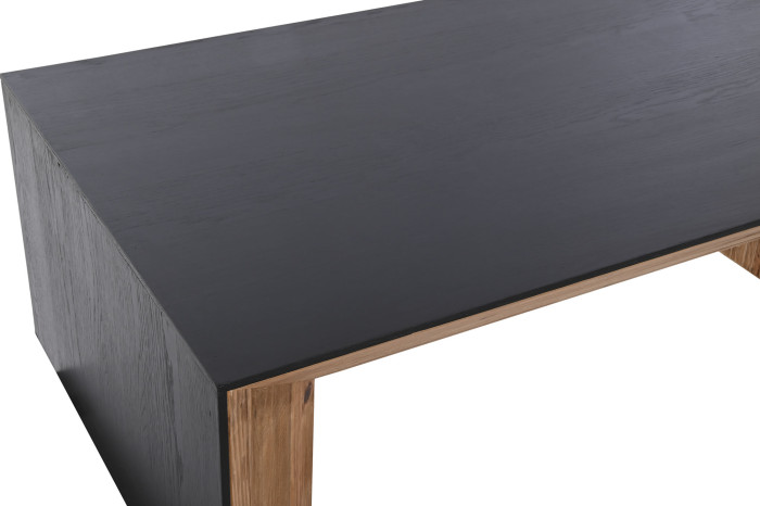 MESA CENTRO MADERA RECICLADA PINO 135X75X45 MARRON - Imagen 1