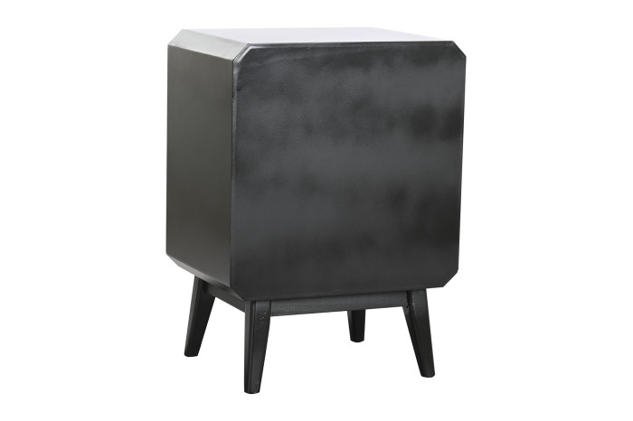 MESITA DE NOCHE MADERA 48X35X66 NEGRO - Imagen 1