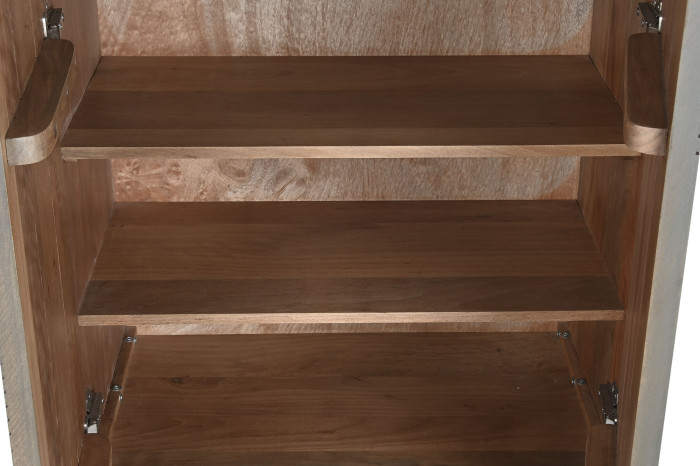 ARMARIO MADERA JAMUN 70X38X140 GRIS OSCURO - Imagen 1
