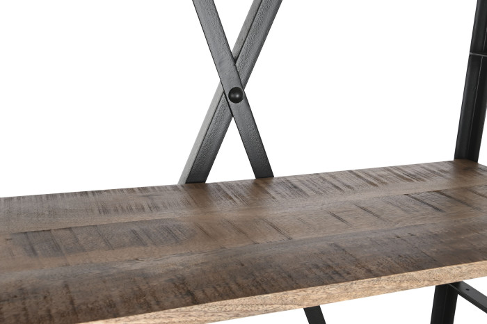 ESTANTERIA METAL MANGO 75X47X220 ESCALERA NATURAL - Imagen 1