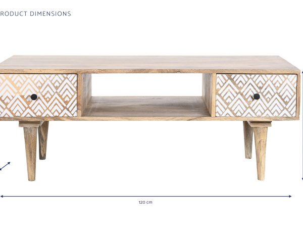 MESA CENTRO MANGO 120X60X45 NATURAL