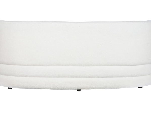 SOFA POLIESTER 193X92X79 BORREGUITO BLANCO