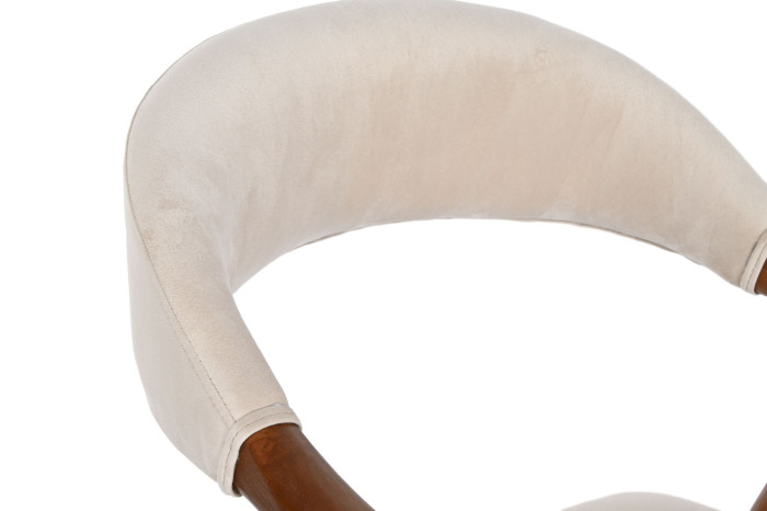 SILLA OLMO POLIESTER 56X54X81 MARRON OSCURO - Imagen 1
