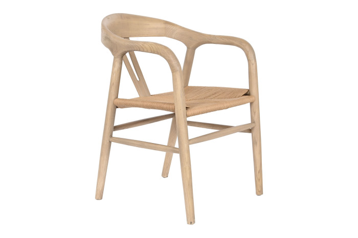 SILLA OLMO FIBRA 57X53X78 NATURAL - Imagen 1