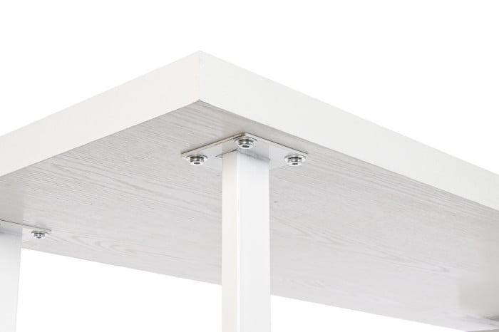 ESCRITORIO MDF METAL 150X120X75 BLANCO - Imagen 1