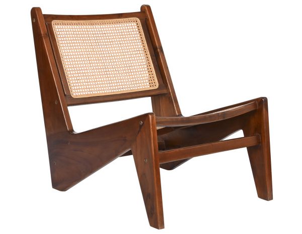 BUTACA TECA RATAN 60X77X71 MARRON OSCURO