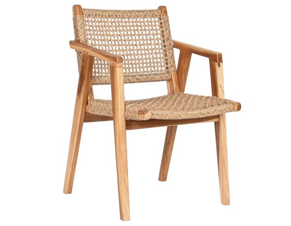 SILLA TECA RATAN SINTETICO 55X60X85 NATURAL