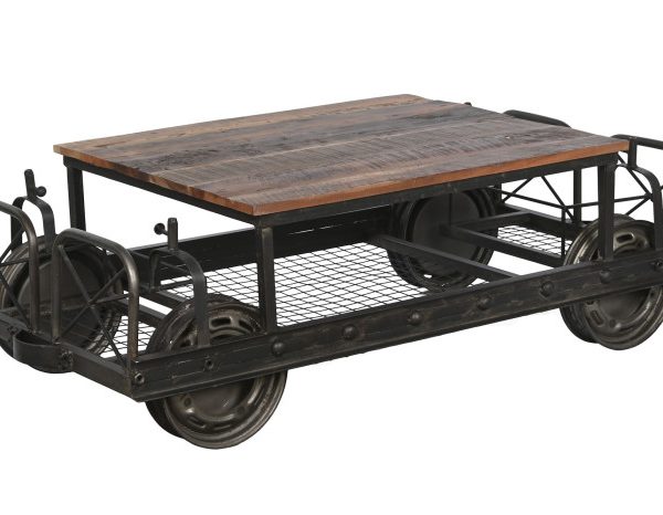 MESA CENTRO METAL 147X48X76 NEGRO