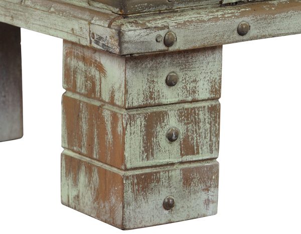 ARCON MADERA TALLADA 127X43X46 TURQUESA