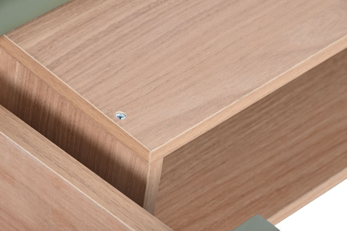 MESA CENTRO MDF PU 120X60X40 VERDE - Imagen 1
