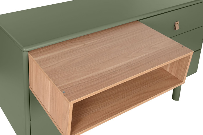 COMODA MDF PU 120X40X75 VERDE - Imagen 1
