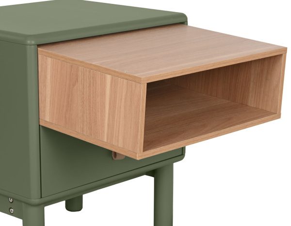 MESITA DE NOCHE MDF PU 48X40X55 VERDE
