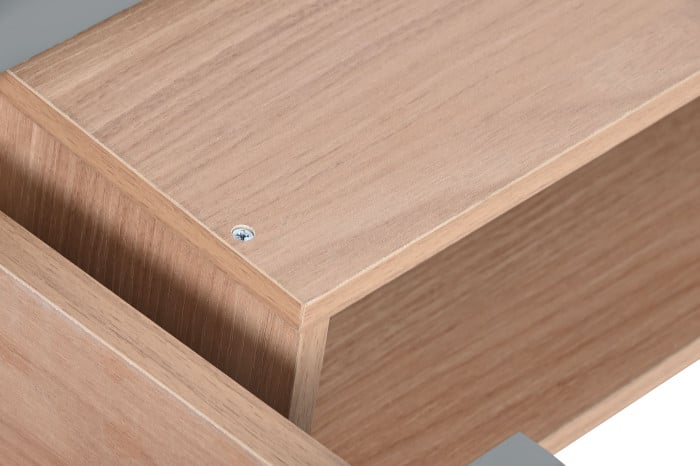 MESA CENTRO MDF PU 120X60X40 GRIS - Imagen 1